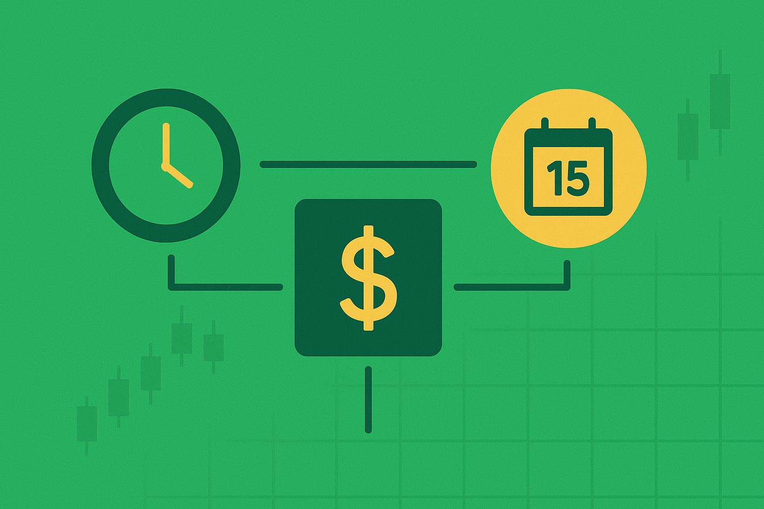 Minimalist illustration showing LEAP contract components with strike price, expiration, and premium structure in WSY green palette